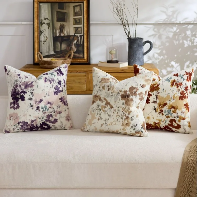 2 pieces of four-season applicable living room decoration pillowcase printed pillowcase does not include pillow core