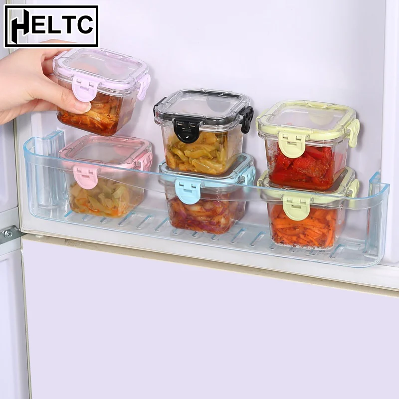

Refrigerator Mini Storage Box Sauce Pickle Take-out Fresh-keeping Box High-value Transparent Children's Fruit Packaging Box