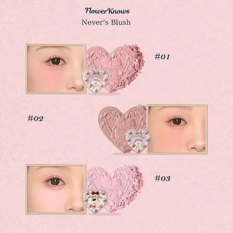 Flower Knows Never's Shop Collection All In Make Up Sets Cosmetics Full Set Lip Mud Blusher Eye Shadow Makeup Kit Professional