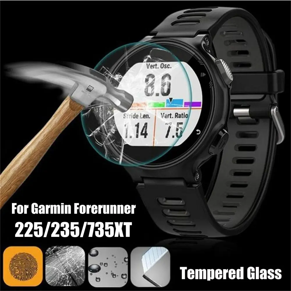 

New HD Clear Screen Protectors Tempered Glass Protective Film For Garmin Forerunner 235 225 735XT