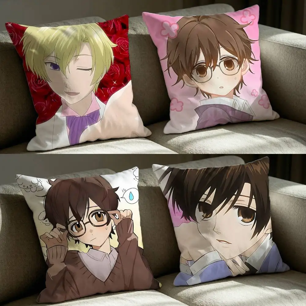 Tamaki O-Ouran High School H-Host Club  Square Sofa Pillow Cover Solid Color Living Room Home Decor Cushion Case