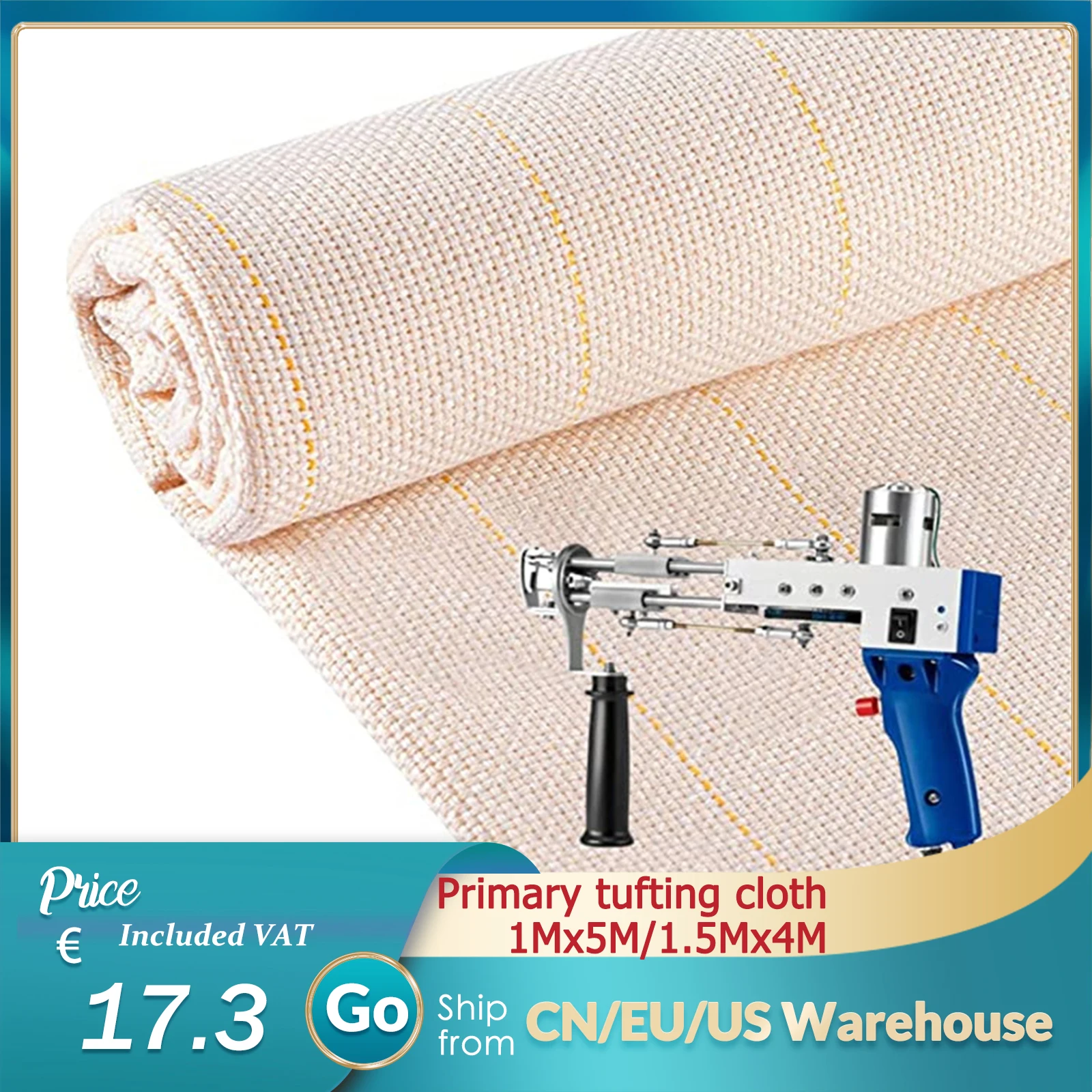 

1*5M/1.5*4M Primary Tufting Cloth Backing Fabric For Carpet Weaving Knitting Material Rug Tufting Gun Embroidery Fabric