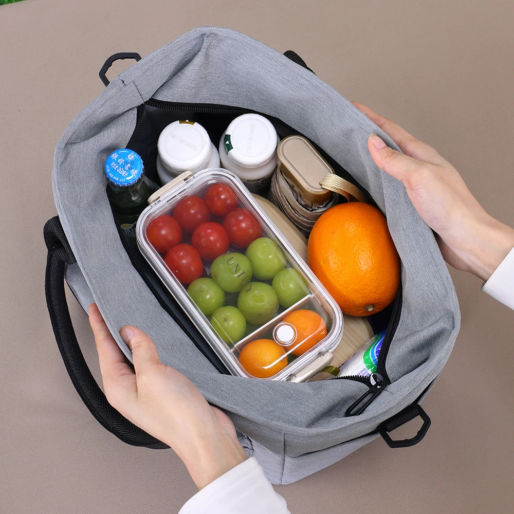 Изолированная сумка для обеда большой емкости, герметичная охлаждаемая сумка-тоут, сумка для обеда, еда, бенто-холодильник, термоконтейнер для хранения