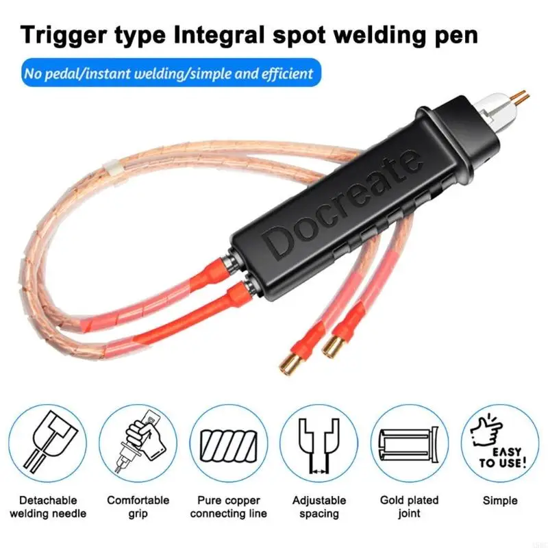 A9BC Integrated Spots Welding Pen Electric Vehicle 18650 Battery Pack Handheld Triggers for Electronic Assembly