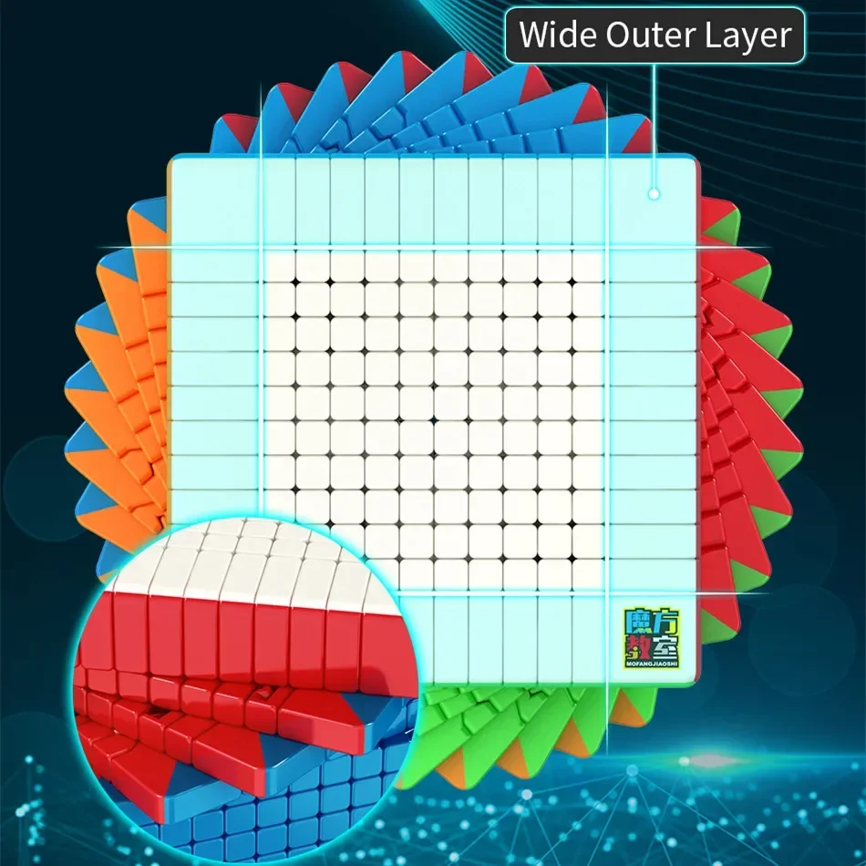 [ECube] MeiLong 12x12x12 Cube Magic Speed MoYu Classroom Mofangjiaoshi Magic Cubes Speed Puzzle Toys for Brain Training