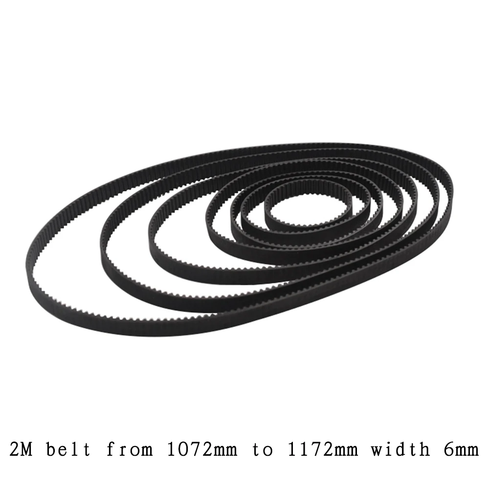 

3D printer belt GT2 closed loop rubber 2GT timing 250 252 254 256 258 260 262 264 266 268 270 Length 250mm 252mm 270mm width 6mm