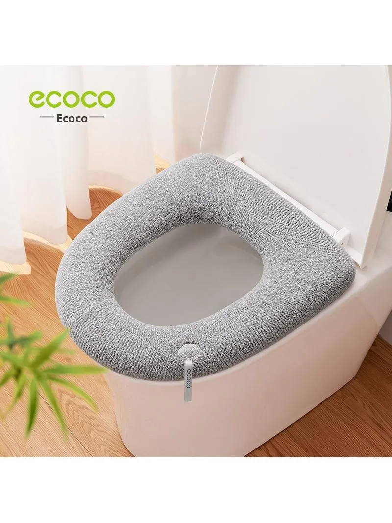 厚みのあるぬいぐるみトイレシートカバー秋冬スタイルユニバーサル四季通用ソフトトイレリングクッション家庭用トイレマット