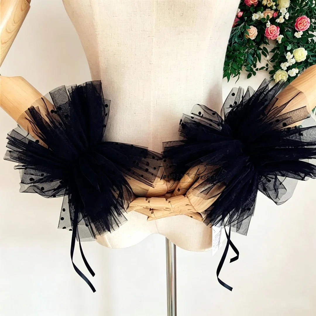 Evening Prom Fashionable Detachable Wrist Sleeves And Neck Scarf Set Removable Party Accessories for Women
