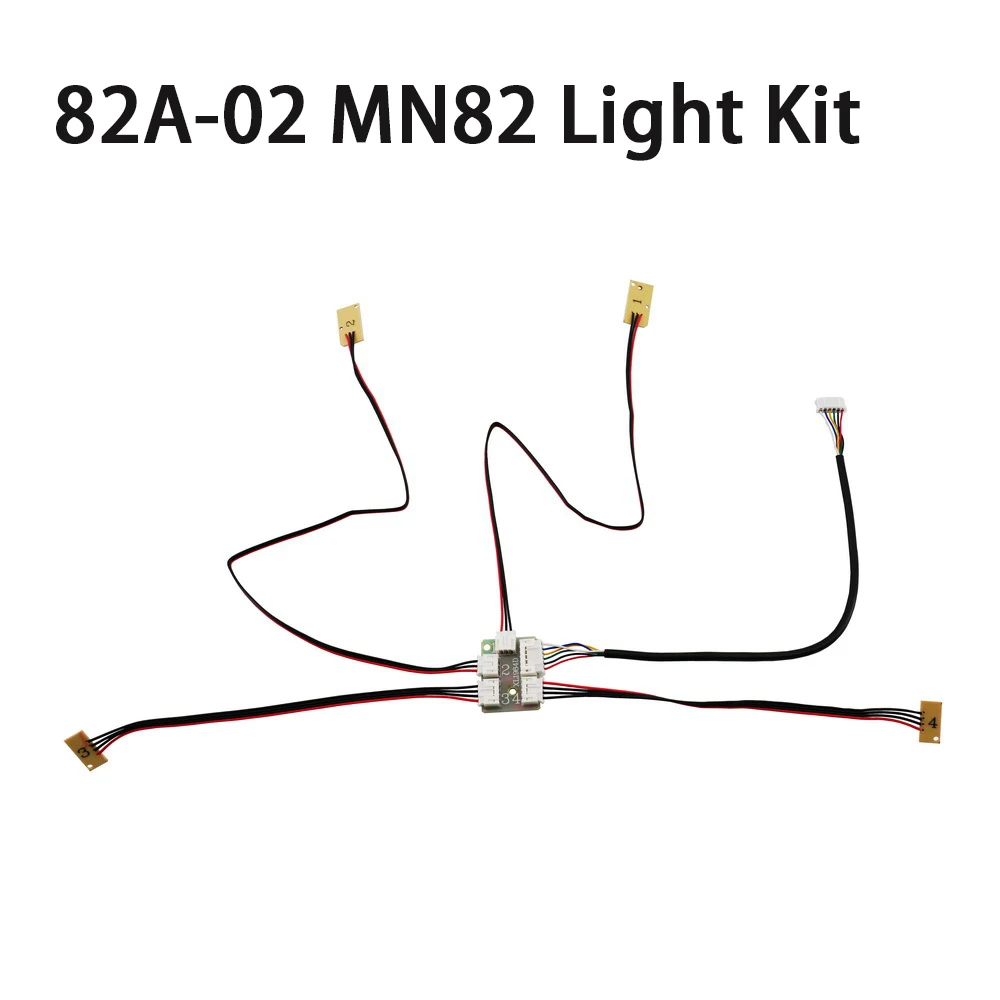 MN82 82A-02 Lagerlicht-Set, Original-Auto-Ersatzteile, Scheinwerfer, Blinker, Bremslichter für 1:12 MN 82 – Detail 1