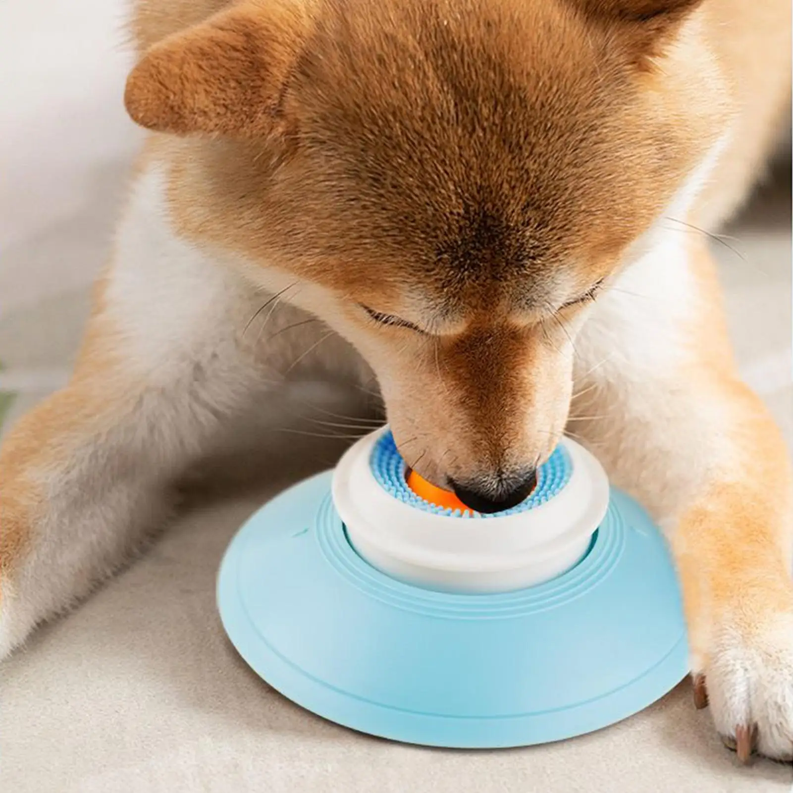 حصيرة لعق الحيوانات الأليفة، طبق لعق الزبادي، وحدة تغذية بطيئة للكلاب والقطط - وعاء الوجبات الخفيفة التفاعلي، يعزز صحة الأسنان، سجادات لعق الحيوانات الأليفة