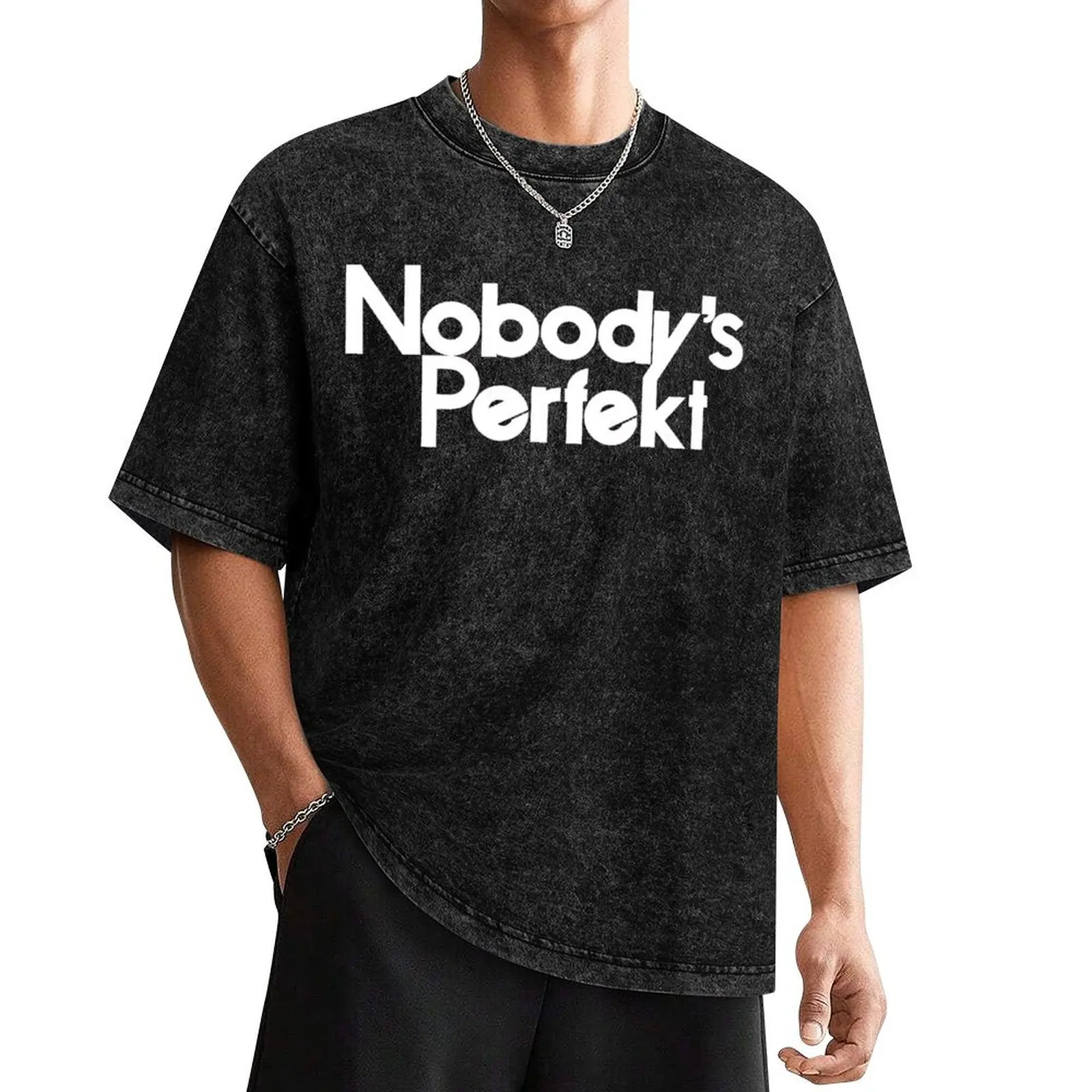 Nobody's Perfekt T-Shirt summer tops custom shirt aesthetic clothes men t shirt