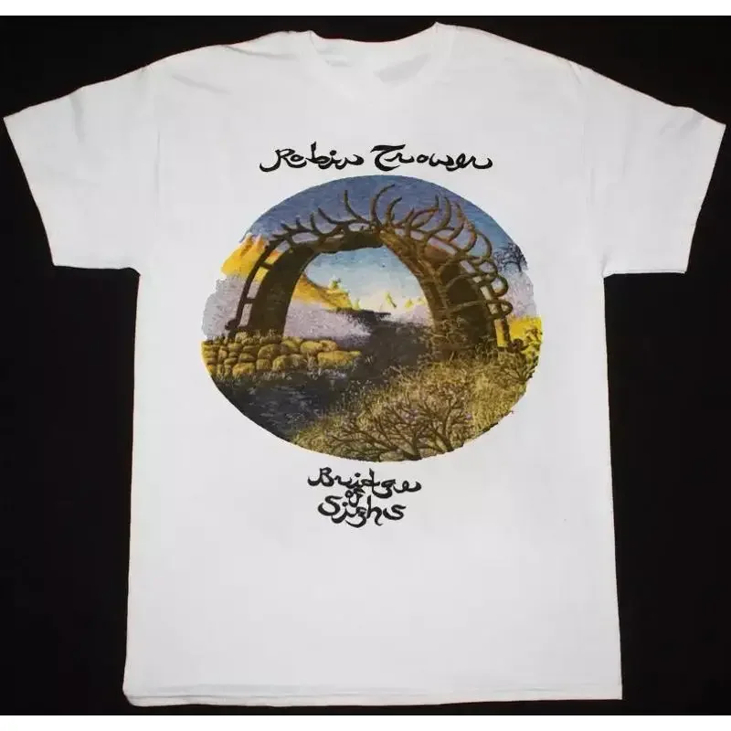 Retro Style Robin Trower Bridge of Sighs T Shirt White Size AL26