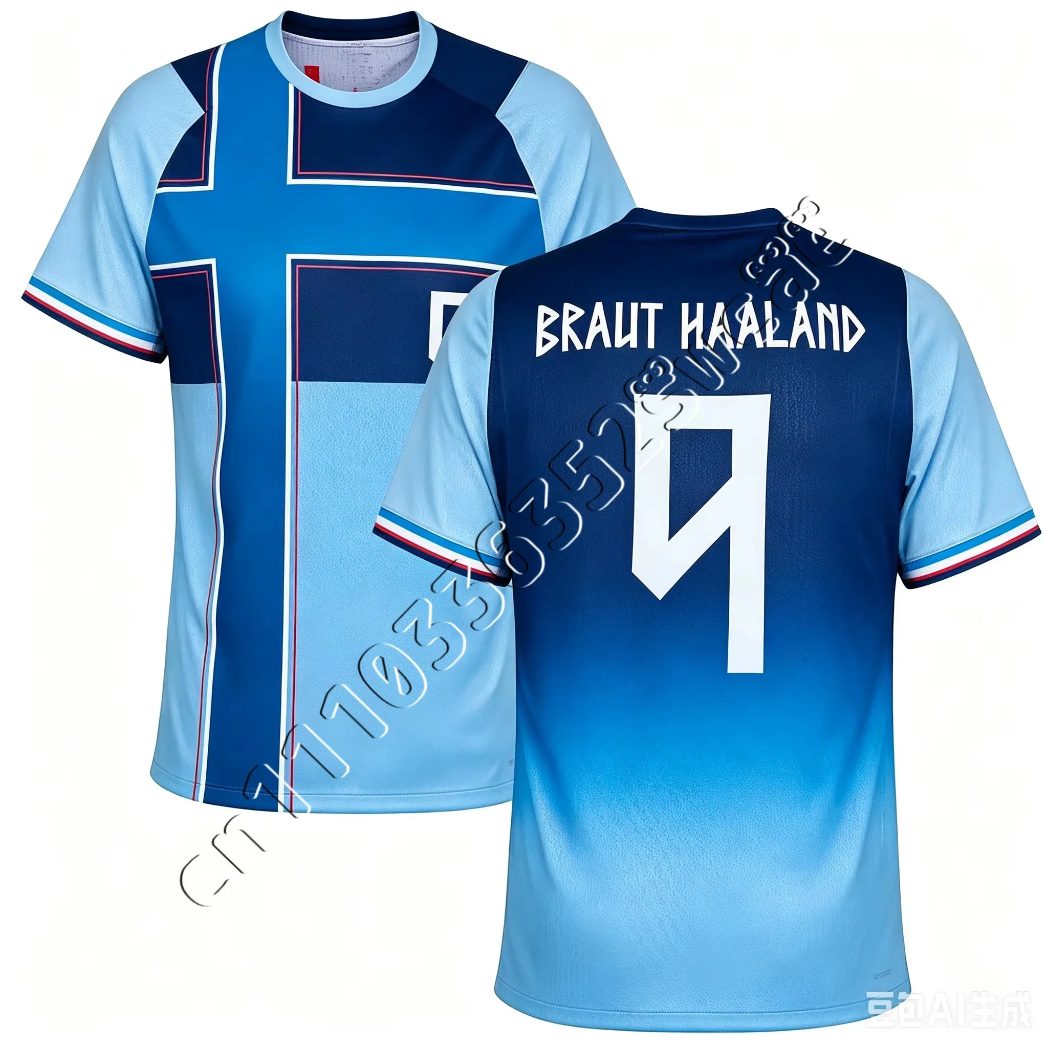 2026 Norway Jersey Cross Flag3D Printed Emblem Fan Shirt Comfortable Breathable Suitable for Adults Children Families To Match