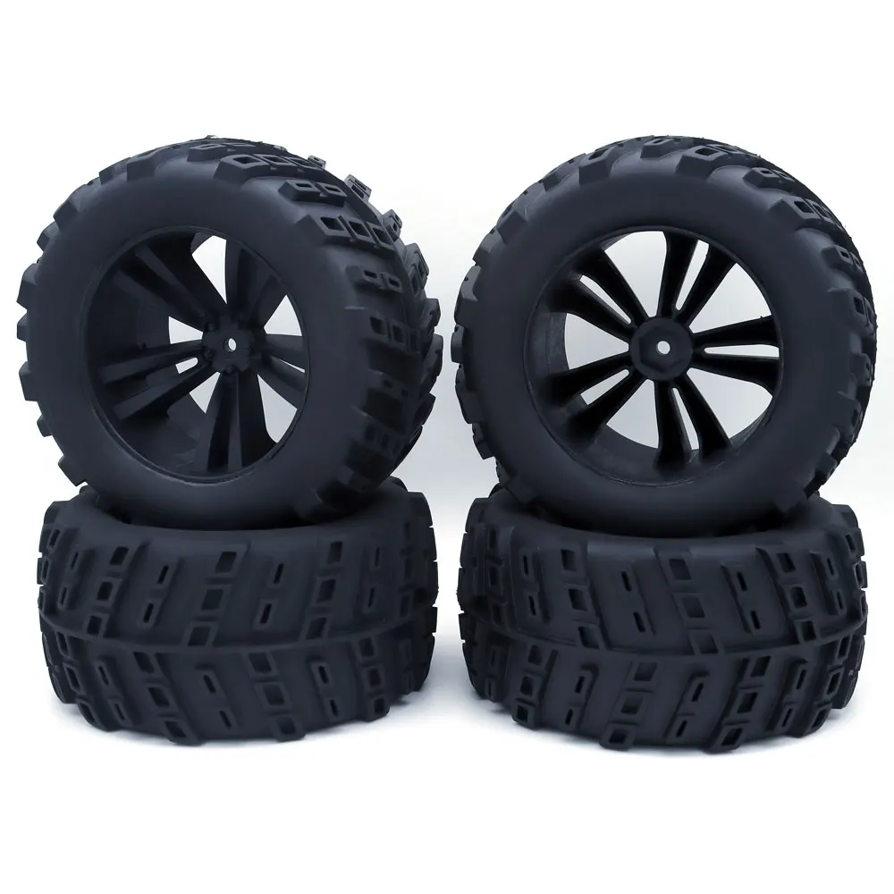 ZD Racing 4PCS 1/10 Monster truck wheels tires 120 mm 125 mm Tires Wheels Buggy for for 1:10 RC Car Crawler Traxxas Scx10 HSP