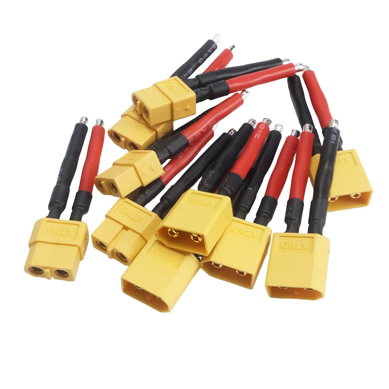 4Pcs Short-term XT60 Plug Female and Male Connector with 12/14AWG Soft Silicon Wire for RC Lipo Battery Cable Drone DIY Expand