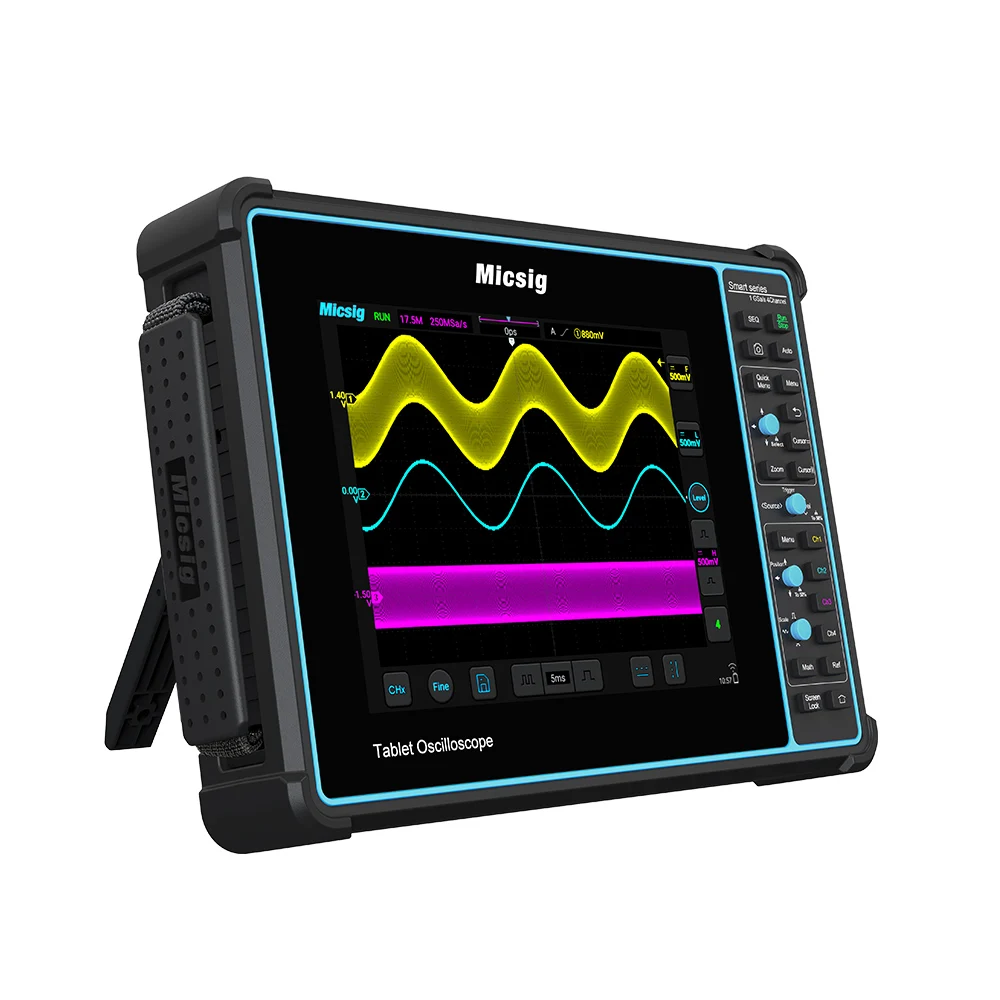 Micsig SATO1004 Tablet Automotive Oscilloscope 100 Mhz 4CH Upgraded From ATO1104 To SATO1004 Full Touch Screen Oscilloscope