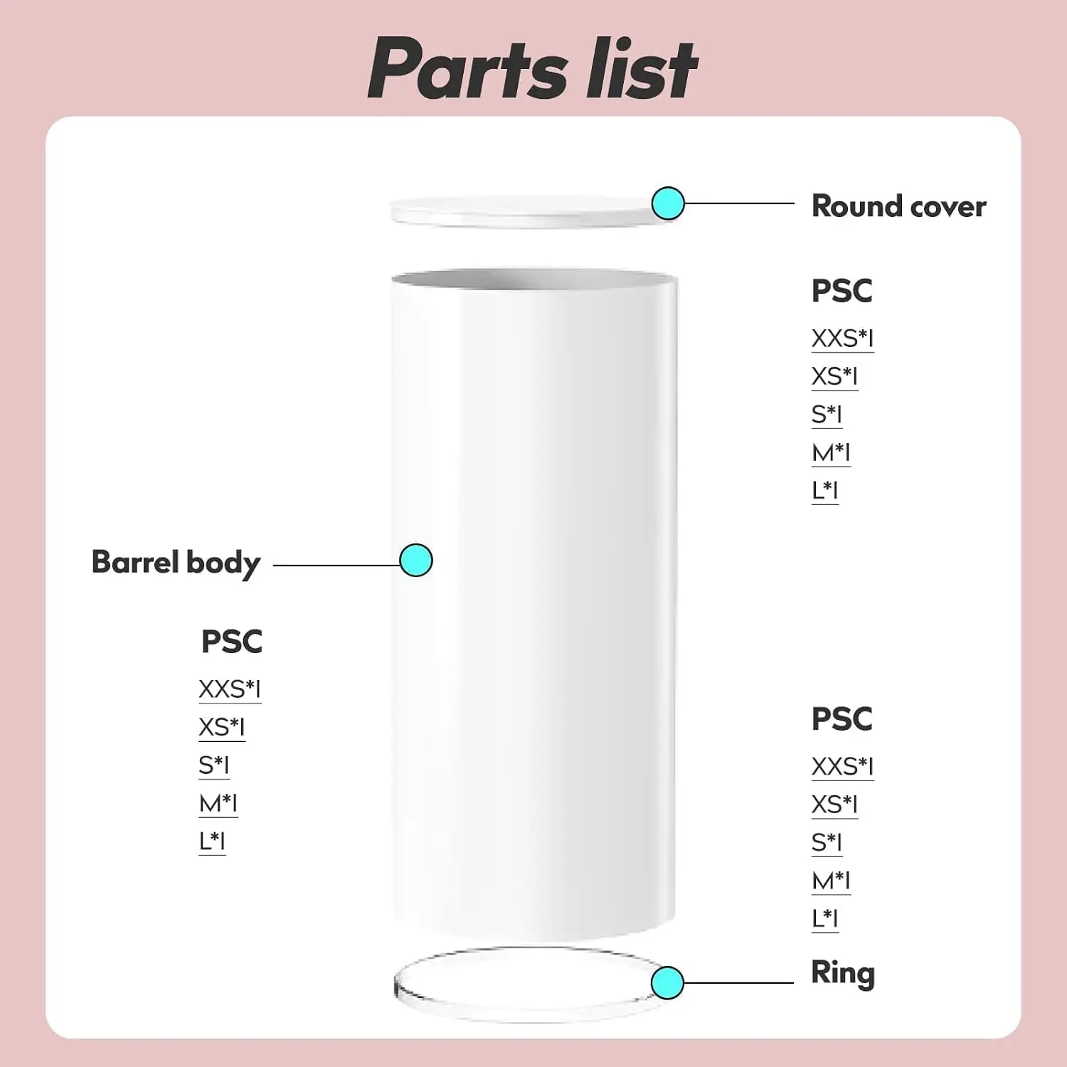 Metal Display Plinth Pillars, 3-Piece Pedestal Stand Set for Wedding and Party