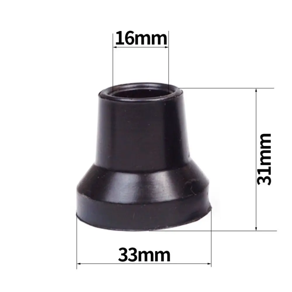 Thickened Antiskid Walking Stick Pad 16mm/19mm/ 22mm/ 25mm /28mm Rubbers Tips Walking Stick Rubber Ferrules Sturdy