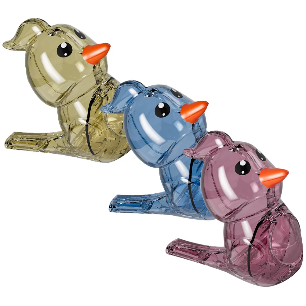 3 Pcs Whistle Toy Cartoon Props Bird Whistles For Party Musical Instrument Plastic Adorable