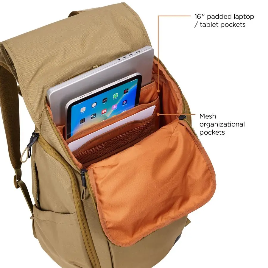 Zaino per pendolari Paramount da 27 litri, adatto a 16 laptop, Nutria