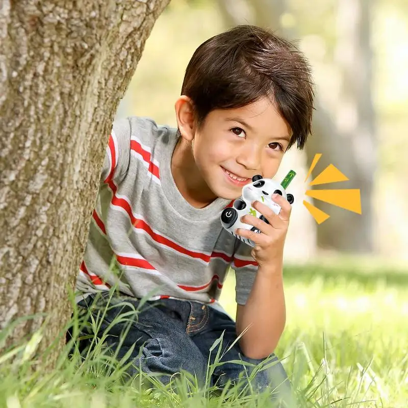 Walkie-talkies para niños, walkie-talkie con diseño de Panda, comunicación remota inalámbrica, Juguetes