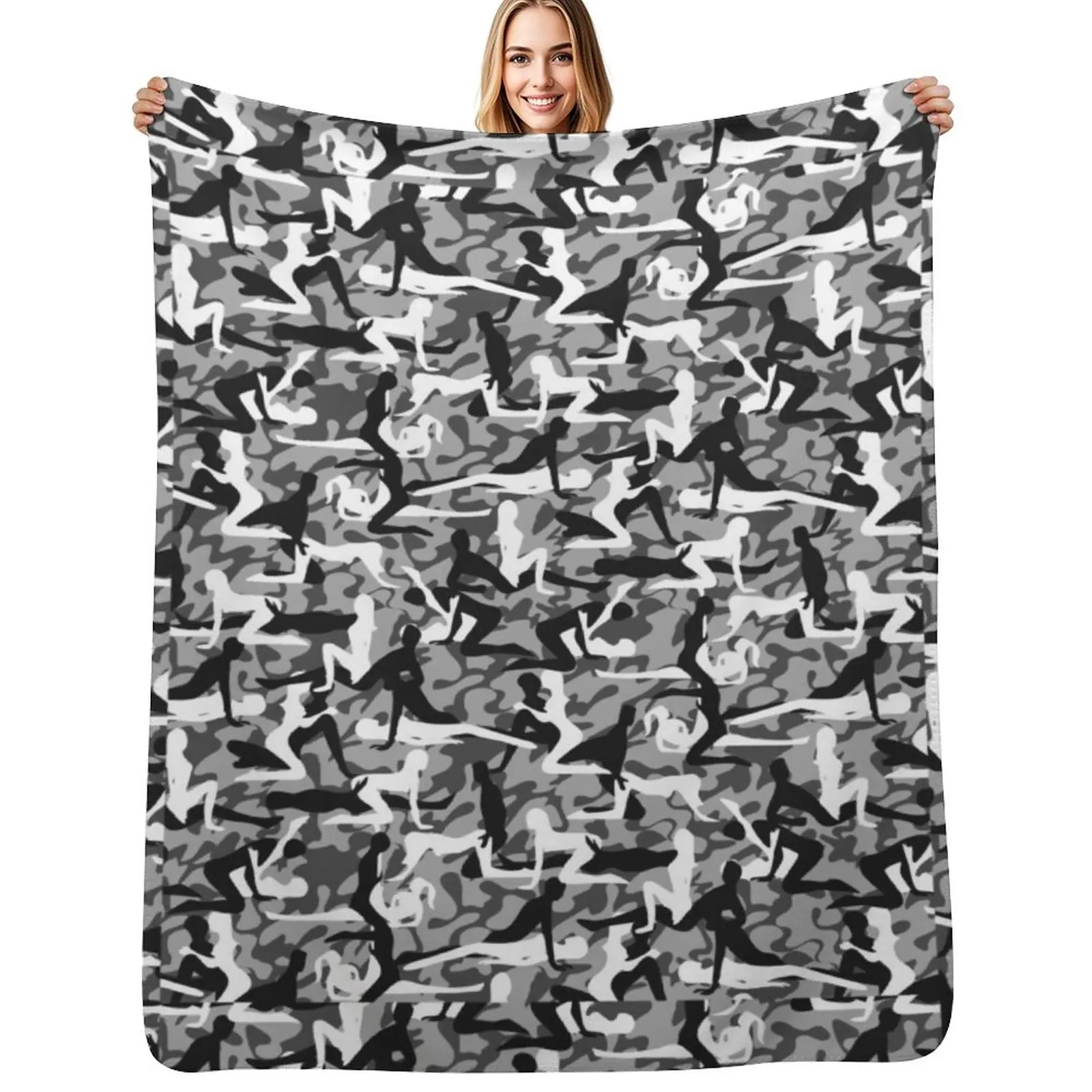 

Camouflage Kamasutra Throw Blanket Stuffeds Decorative Sofa Summer Blankets