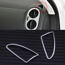 Wooeight Side Air Vent Outlet Cover Trim 2Pcs Left & Right For Volkswagen VW Tiguan 2010-2017 Car Inner Styling Decoration Frame
