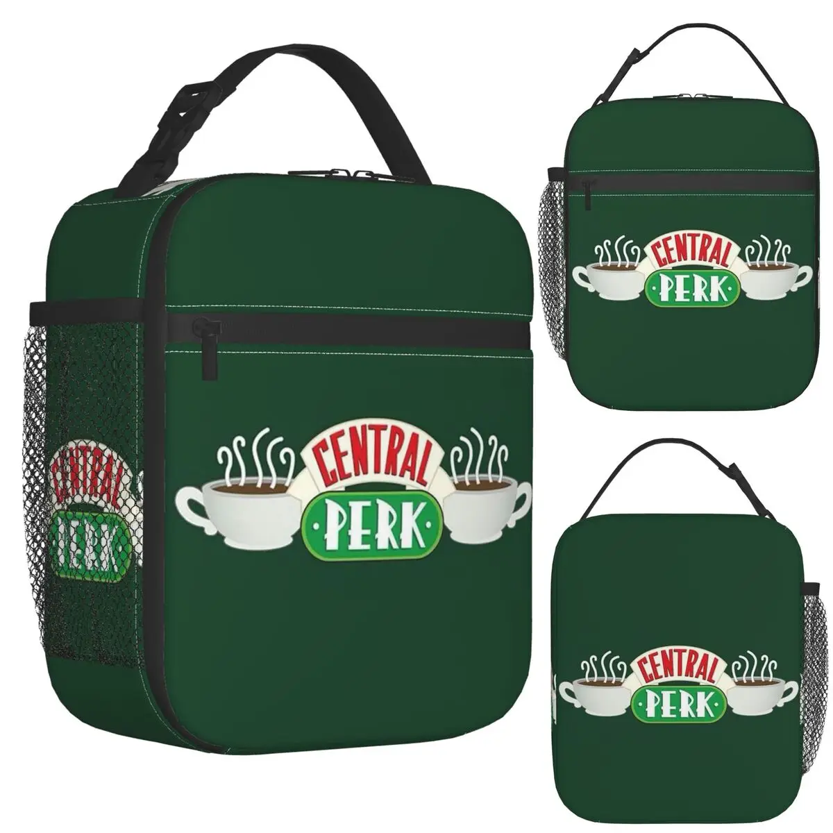 

Central Perk Friends TV Show Insulated Lunch Bag for School Picnic Storage Food Boxes Container Cooler Thermal Lunch Box Tote