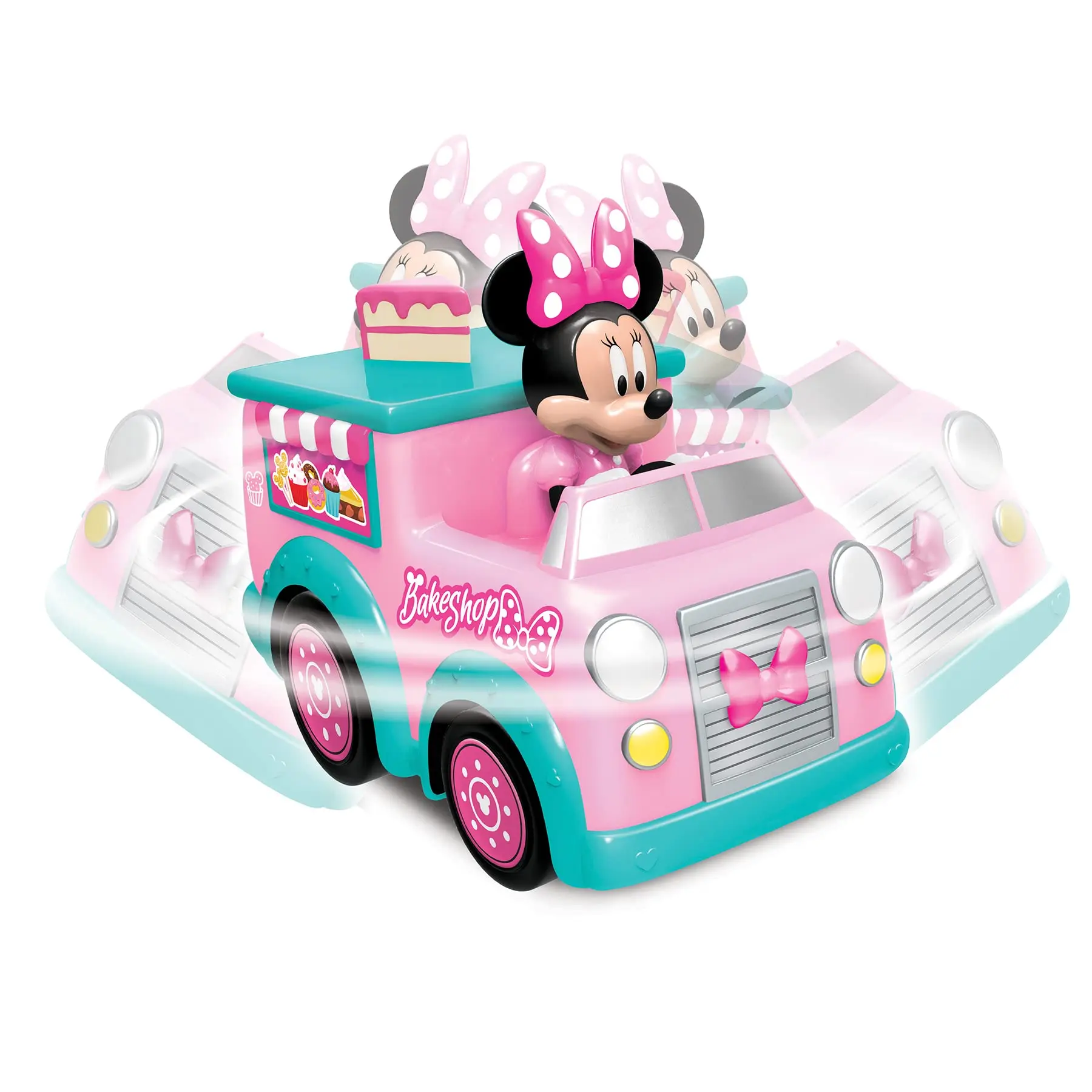 Disney Mickey Mouse Minnie Remote Control Fire Truck 360 Degrees Rc Electric Remote Control Car Boy Puzzle Toy Festival Gifts