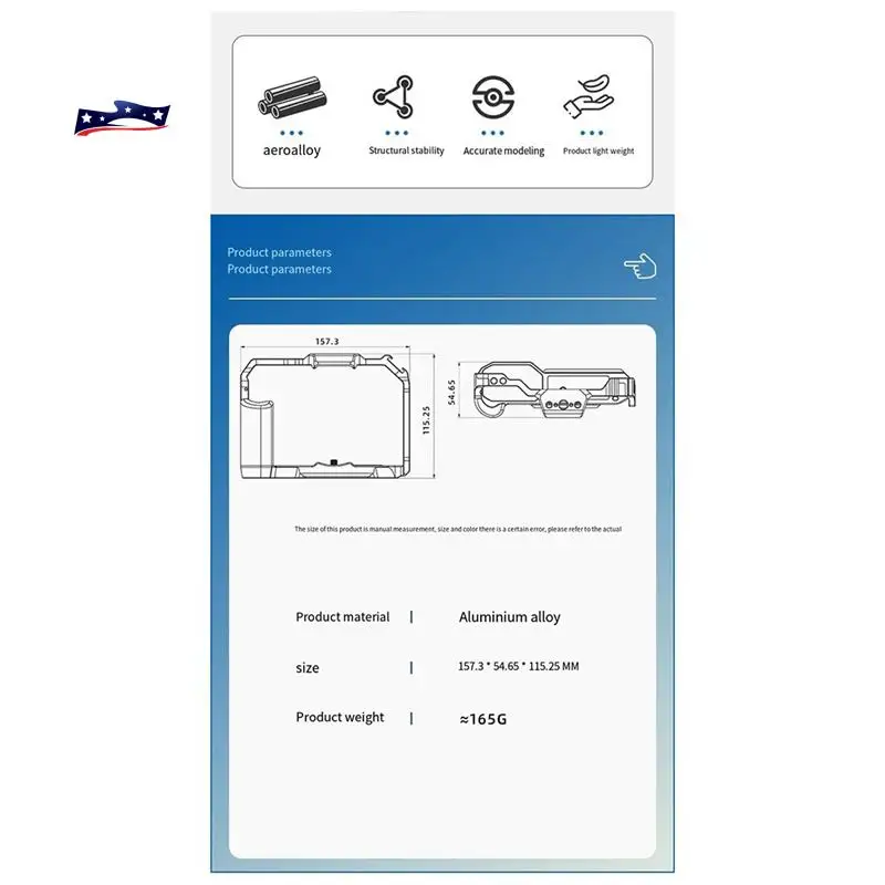 aef1-ニコン-zf-専用カメラケージ拡張フレームハンドヘルド金属垂直拡張フレームスタビライザーアクセサリー