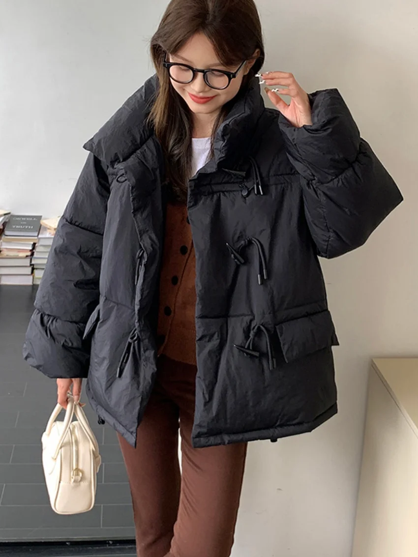

Alien Kitty 5 Colors Women Coats Gentle Loose New Fashion Casual Cotton Padded Winter Gentle Chic Slim Sweet Office Lady Parkas
