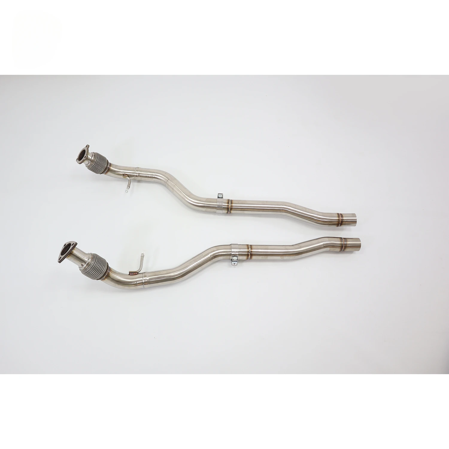 OUCHI SS304 Exhaust Resonant Tube  for Audi A6 C8 Upgrade RS6 Front Pipes Auto Performance Parts Pipes Exhaust System