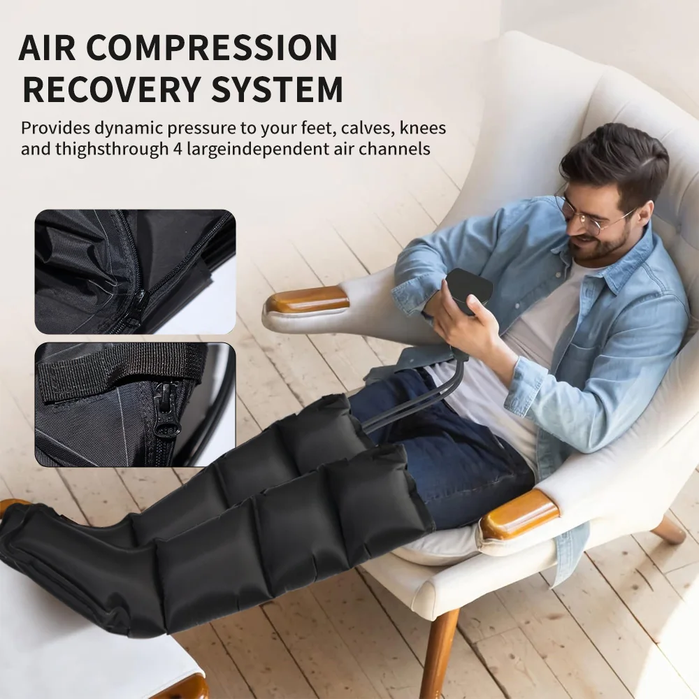 Air Compression Leg Massager Charging Cordless Leg Muscle Relaxation For Professional Athletes Lymphedema Pump Pneumatic Boots
