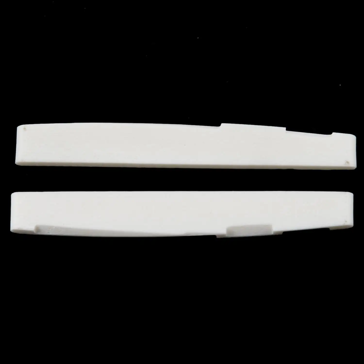 6 String Acoustic Bone Bridge Guitar Slotted Saddle Guitar Parts(Pack of 2)