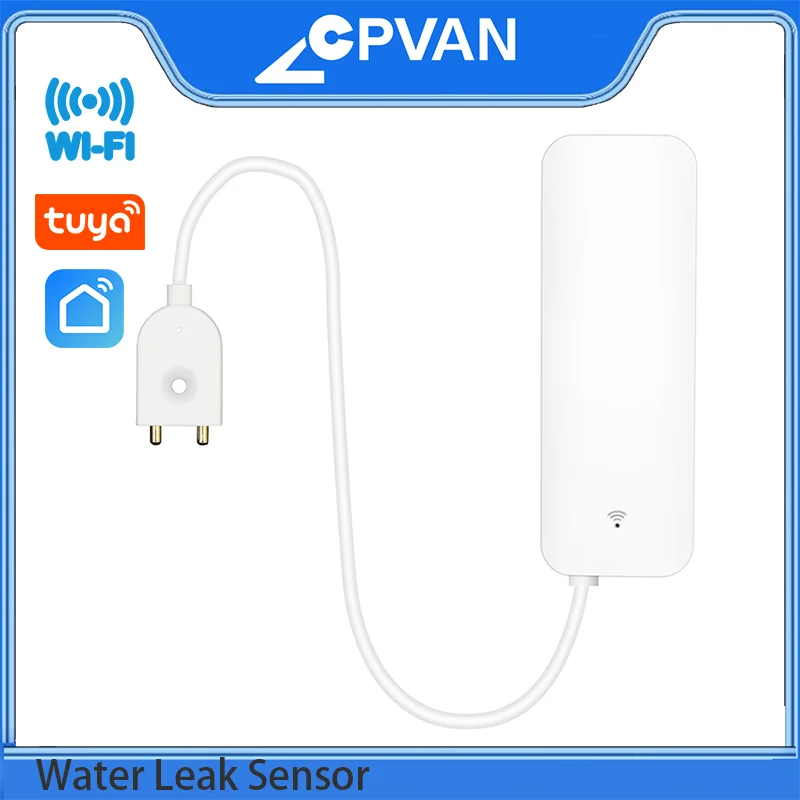CPVAN Tuya WiFi مستشعر تسرب المياه إنذار تسرب المياه الفيضانات حماية أمن المنزل الذكي العمل مع تطبيق Smart Life