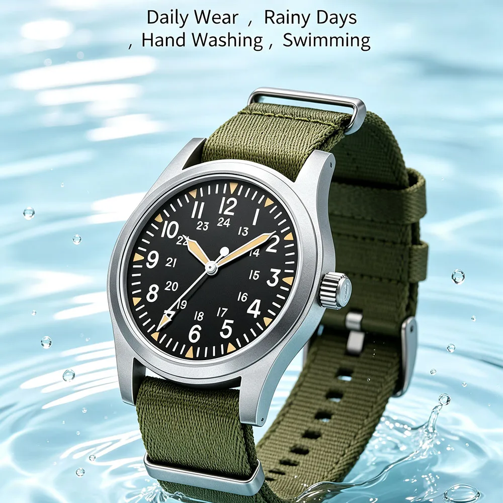 MILITREK 2025 Men's Quartz Watch 37mm Sapphire Stainless Steel
