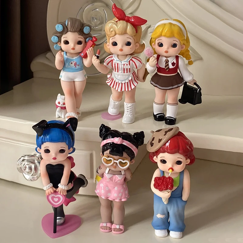 Spice Girls Blind Box Letsvan American Retro Doll Ramy Spicy Spice Block Series Action Figure Collection Decor Surprise Gift Toy