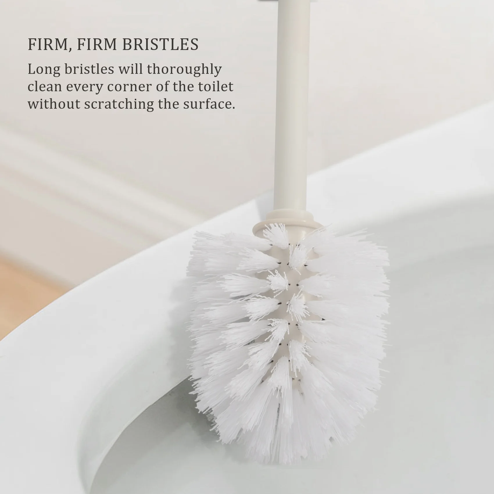 

Toilet Brushes and Holders Toilet Bowl Brush with Holder Dark Gray for Bathrooms Modern Design Toilet Brush with Lid Longe
