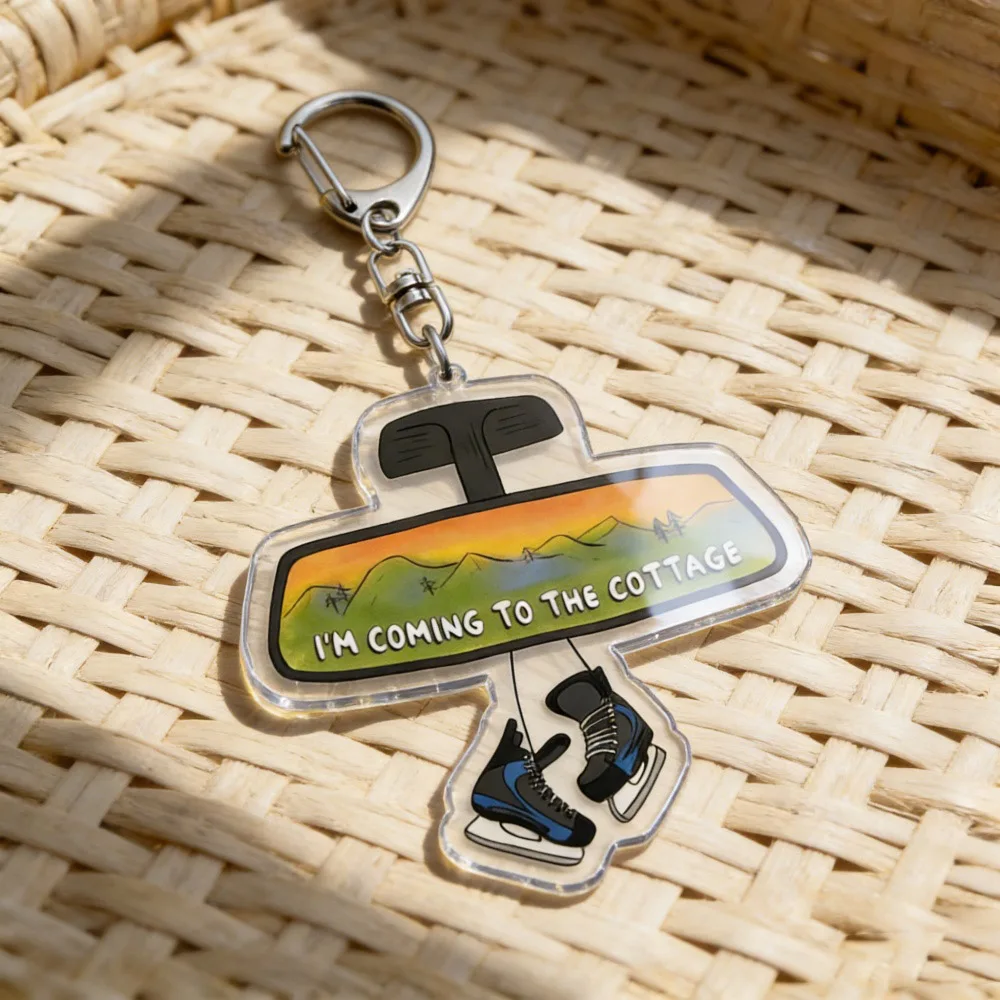 Heated Rivalry Canadian Wolf Bird /8124 / Hollander Rozanov / I'm Coming To The Cottage / We Didn't Even Kiss Keychain