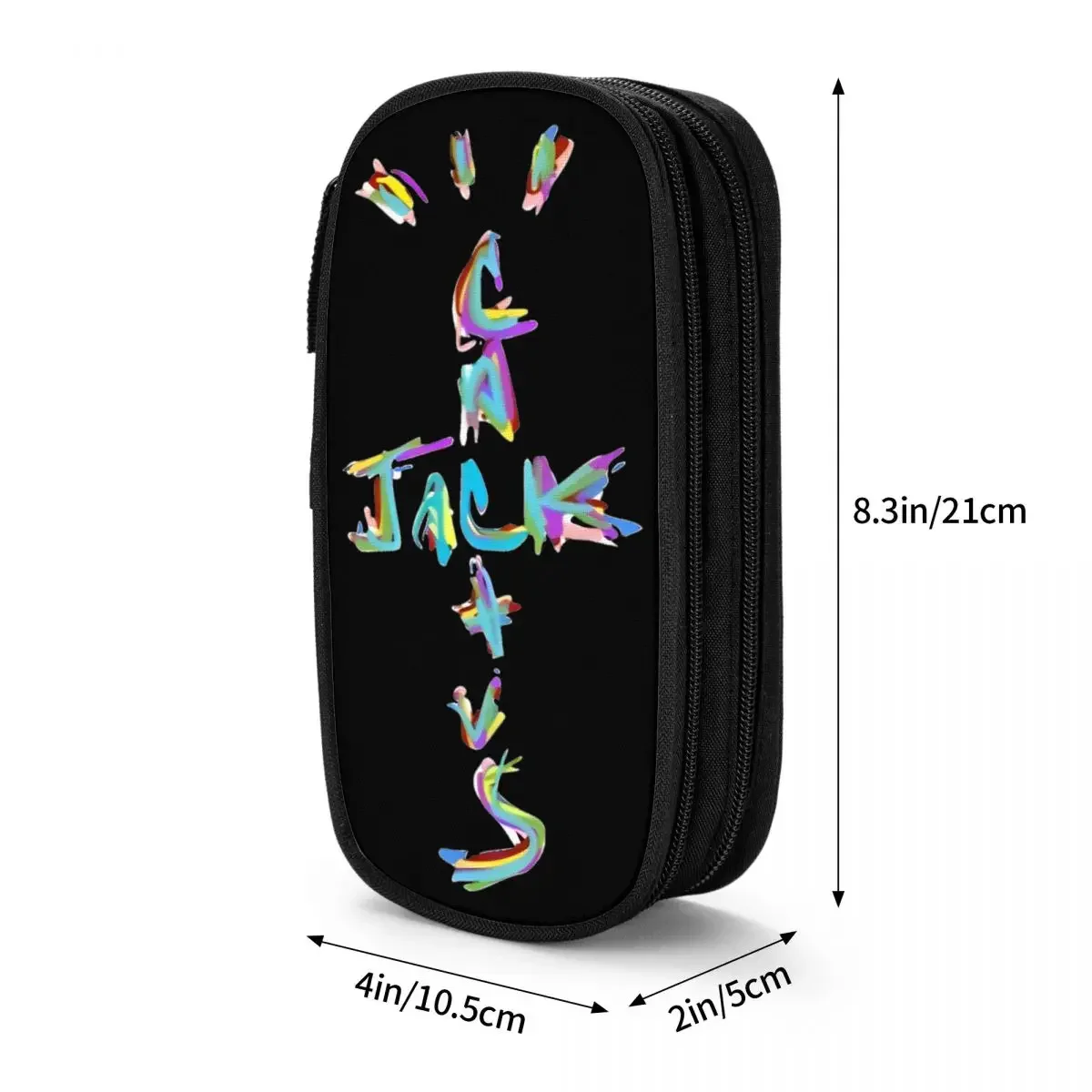 Travis Cactus Jack Pencil Cases Classic Rapper Pen Holder Bags Student Big Capacity School Supplies Gift Pencil Box