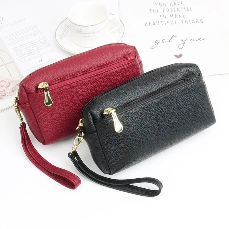 

Fashion Cosmetic Clutch Bag - Large Capacity Portable Makeup Organizer placement Phone Pocket, Women's Small Crossbody Bag