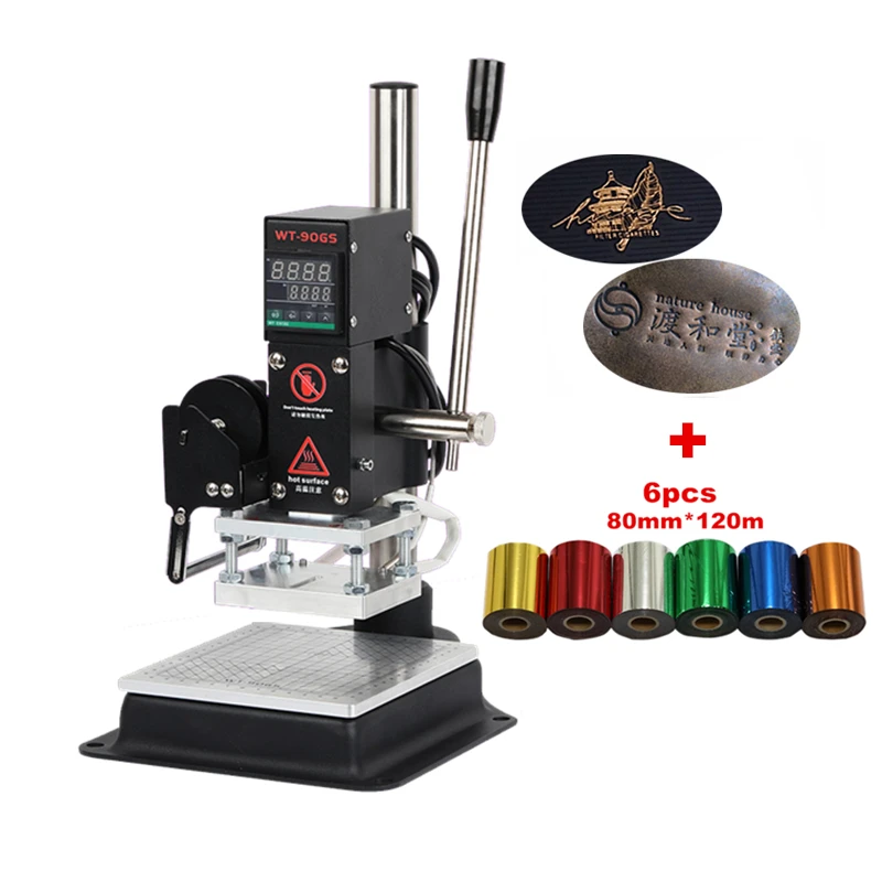 

Bronzing Machine Hot Stamping Machine Manual Embossing Machine with Hot Stamping Foil gilded paper HS foil for PVC Leather