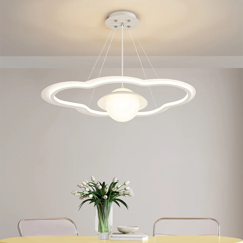 White 2024 new Led Pendant Light Kitchen Dinning Room Lighting cloud Lamp Shade Lustres Luminaire Indoor Fixtures home decoratio