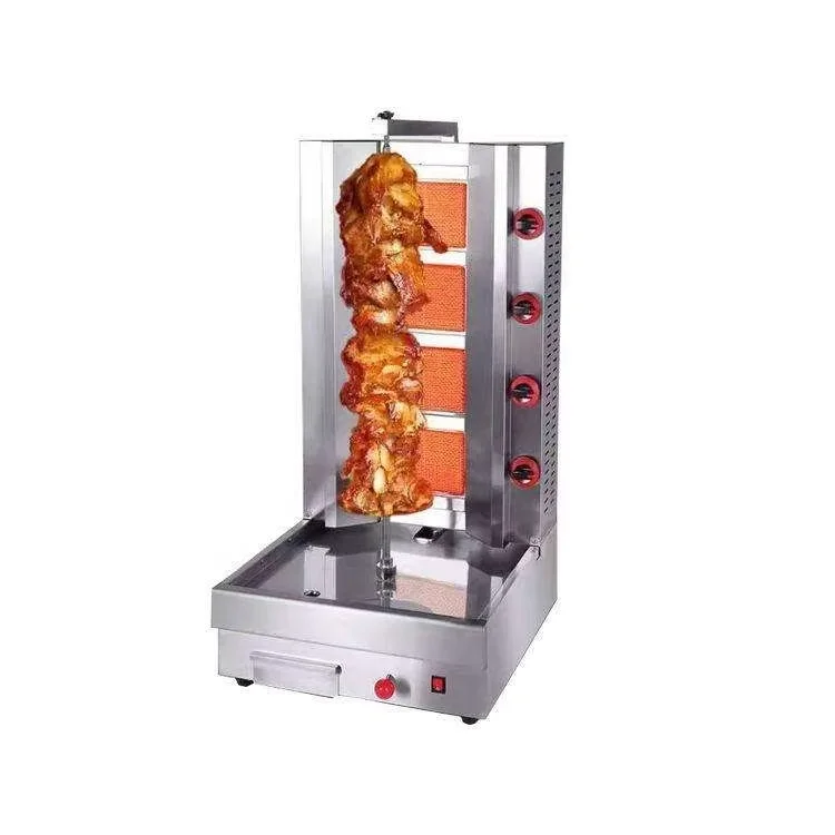

Vertical Gas Grill Smokeless Rotisserie Barbecue Machine Smart BBQ Grill Commercial Gas Meat Chowder Turkish Rotisserie Stove