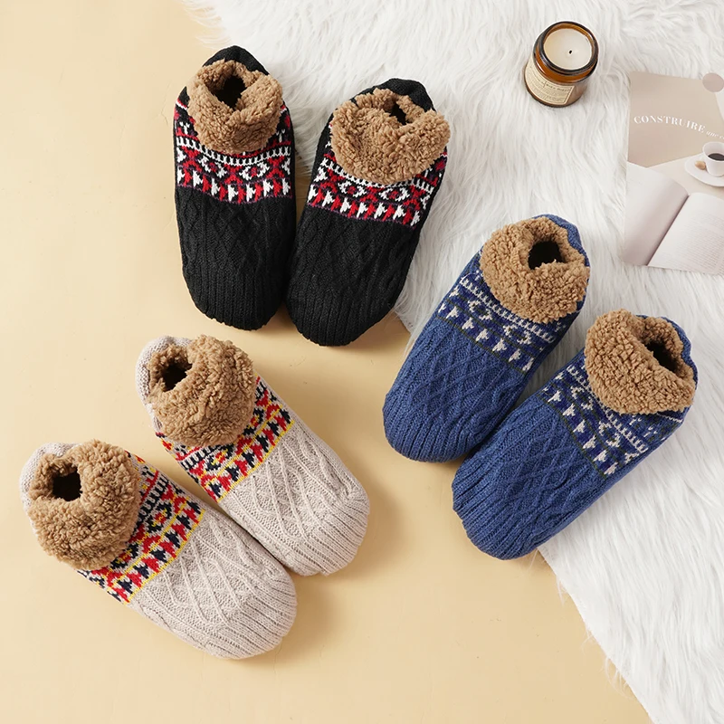 Women Men Fall and Winter Floor Socks Home Warm Socks Snow Socks Sleep Carpet Socks Slippers Socks Men Non-slip Yoga Socks 2024