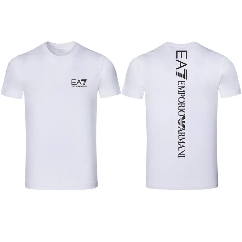 Parent-child clothing new fashion casual slim trendy brand ea7 printing trend short-sleeved round neck T-shirt half-sleeved