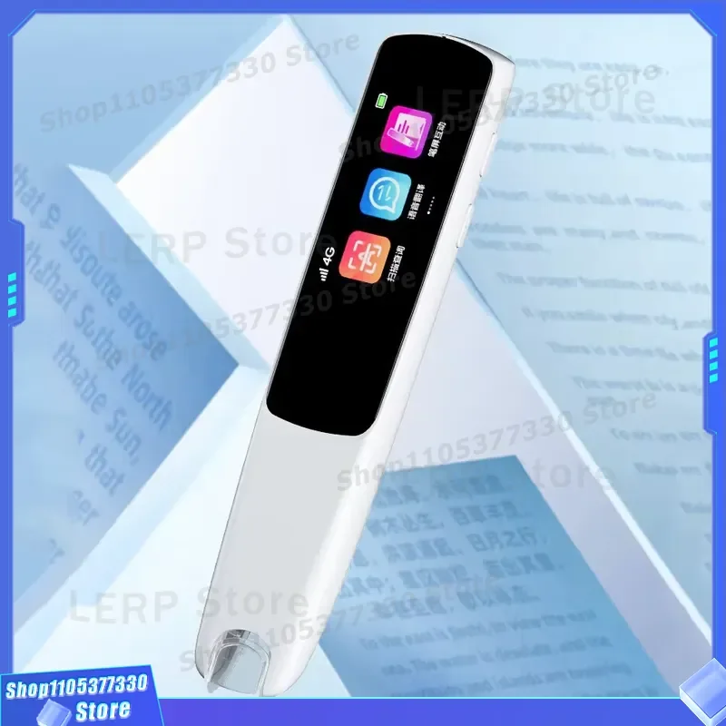 Portable Smart Point Reading Pen with OLED Display Type C Rechargeable Voice Translation Device for Kids and Adults Easy to