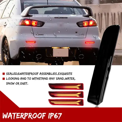 6 best sales mitsubishi lancer tail light cover - №3