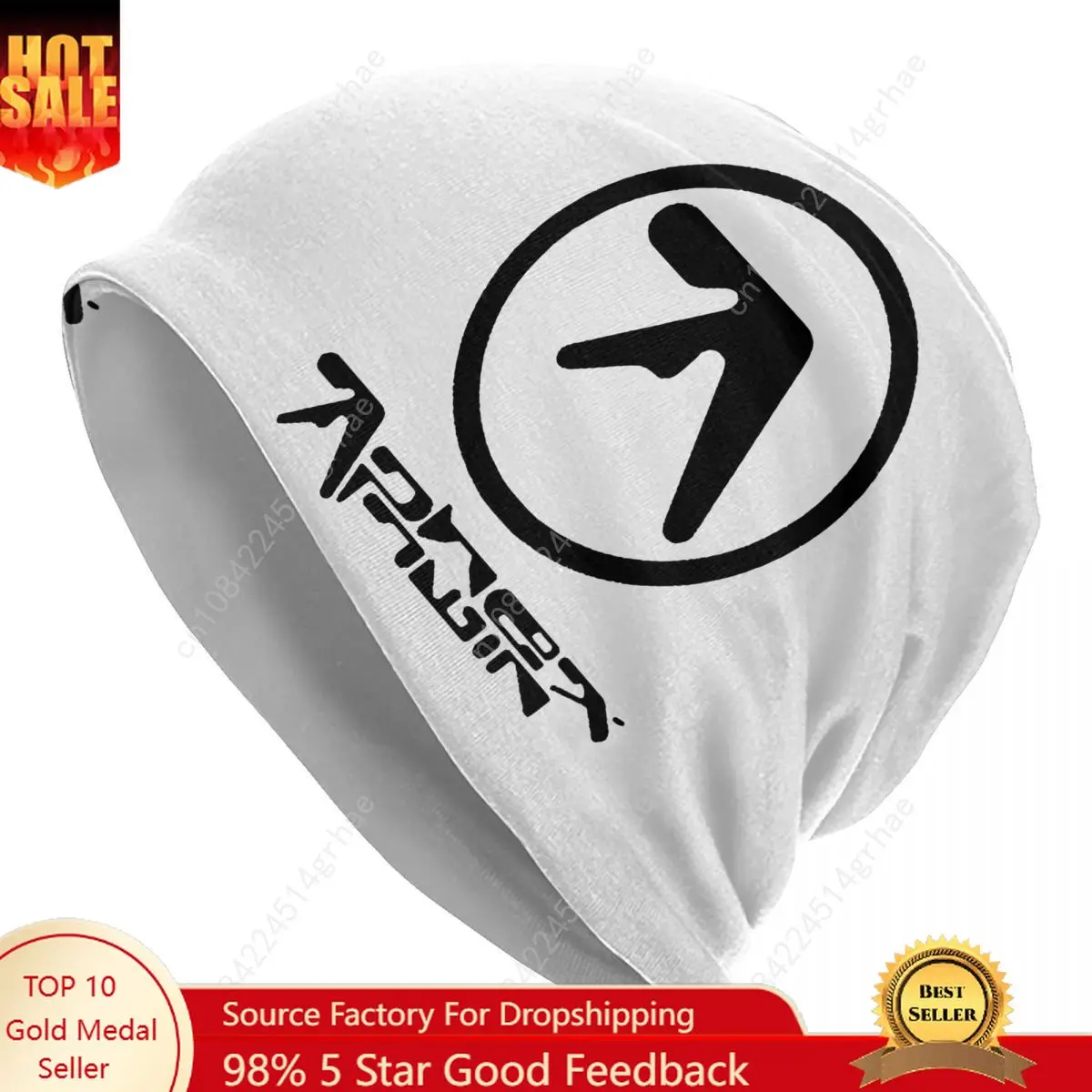 

Aphex Twin Logo Bonnet Hat Hip Hop Ski Skullies Beanies Hats Unisex Summer Dual-use Caps