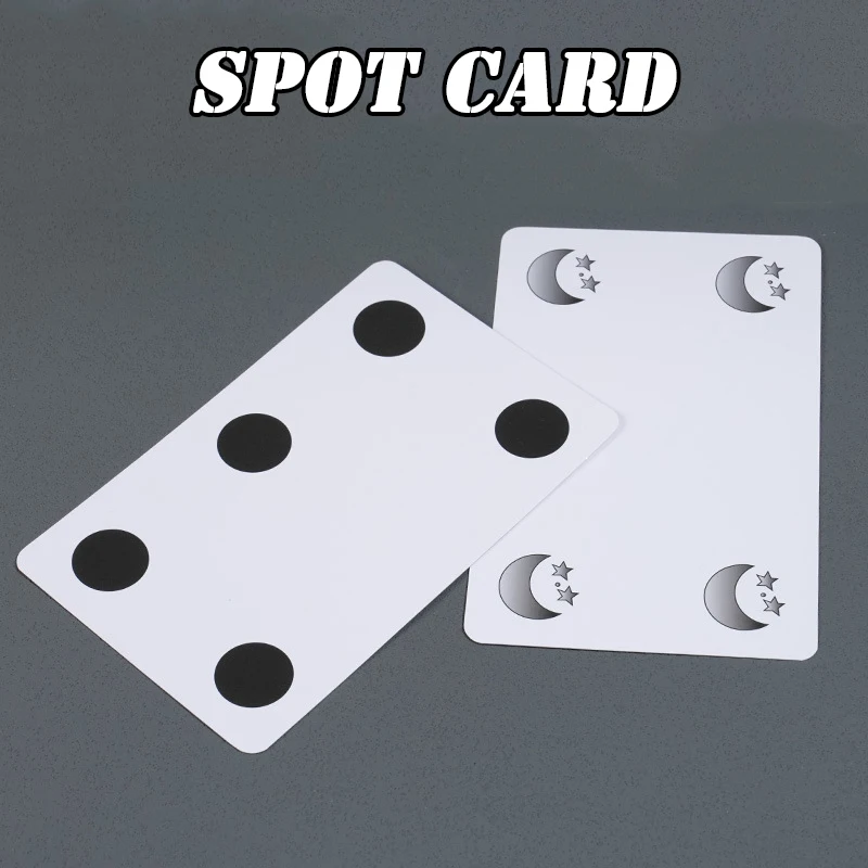 Spot Card (kleine editie) Goocheltrucs Stippen verhogen en verminderen Magia Visuele close-up Podiumillusies Gimmicks Mentale